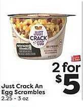 Weis Markets Just Crack An Egg Scrambles offer