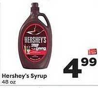 Weis Markets Hershey's Syrup offer