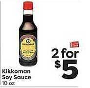 Weis Markets Kikkoman Soy Sauce offer