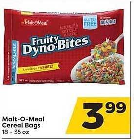 Weis Markets Malt-O-Meal Cereal Bags offer