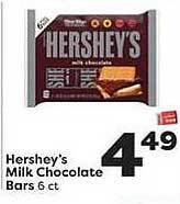 Weis Markets Hershey's Milk Chocolate Bars offer