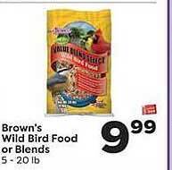 Weis Markets Brown's Wild Bird Food Or Blends offer