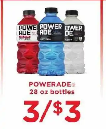 Winn Dixie Powerade 28 Oz Bottles offer