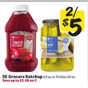 Winn Dixie Se Grocers Ketchup offer