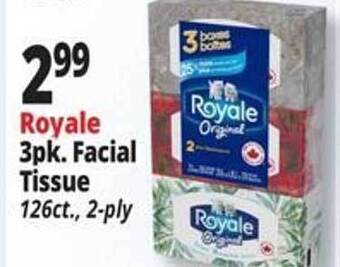 Ocean State Job Lot Royale Facial Tissue offer