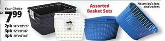Ocean State Job Lot Assorted Basket Sets offer