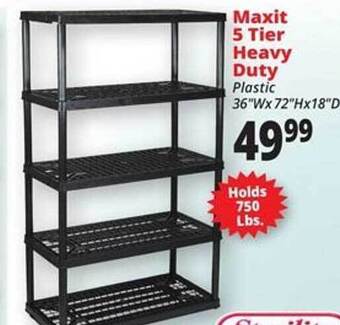 Ocean State Job Lot Maxit 5 Tier Heavy Duty offer