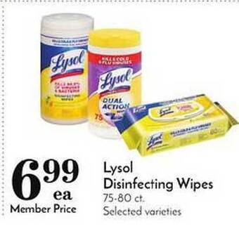 Pavilions Lysol Disinfecting Wipes offer