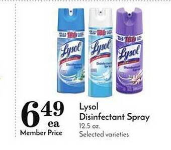 Pavilions Lysol Disinfectant Spray offer