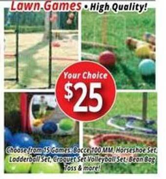 Ocean State Job Lot Lawn Games offer