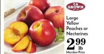 Pavilions Large Yellow Peaches Or Nectarines offer