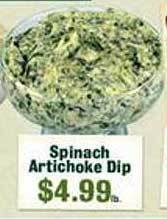 Robert Fresh Market Spinach Artichoke Dip offer