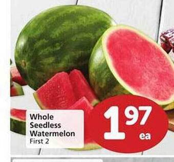 Safeway Whole Seedless Watermelon offer