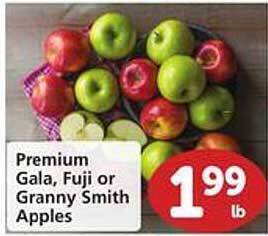 Safeway Premium Gala, Fuji Or Granny Smith Apples offer