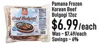 Seafood City Pamana Frozen Korean Beef Bulgogi 12oz offer