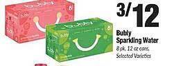 Sentry Bubly Sparkling Water offer