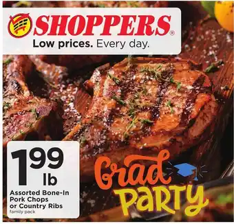SHOPPERS Assorted Bone-In Pork Chops Or Country Ribs offer