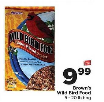 Weis Markets Brown's Wild Bird Food offer