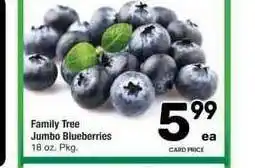 Albertsons Family Tree Jumbo Blueberries offer