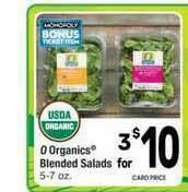 Albertsons O Organics Blended Salads offer