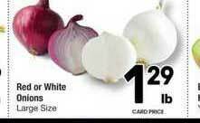 Albertsons Red Or White Onions offer