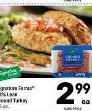 Albertsons Signature Farms Lean Ground Turkey offer