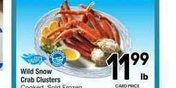 Albertsons Wild Snow Crab Clusters offer