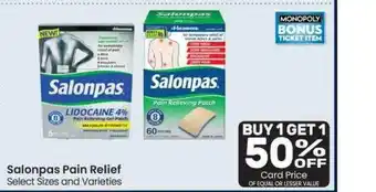Albertsons Salonpas Pain Relief offer