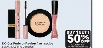 Albertsons L'oreal Paris Or Revlon Cosmetics offer