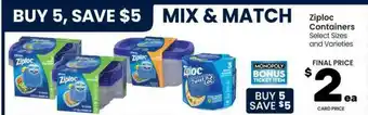 Albertsons Ziploc Containers offer