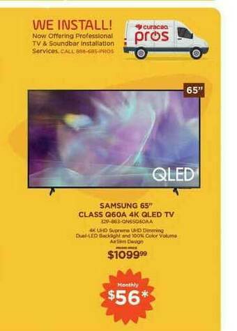 Curacao Samsung 65 offer