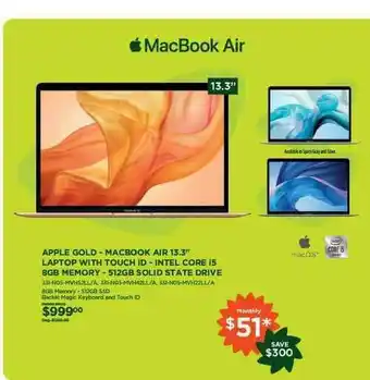Curacao Apple Gold-Macbook AIR13.3 offer