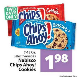 IGA Nabisco Chips Ahoy! Cookies offer