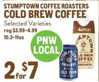 New Seasons Market Stumptown Coffee Roasters Cold Brew Coffee offer