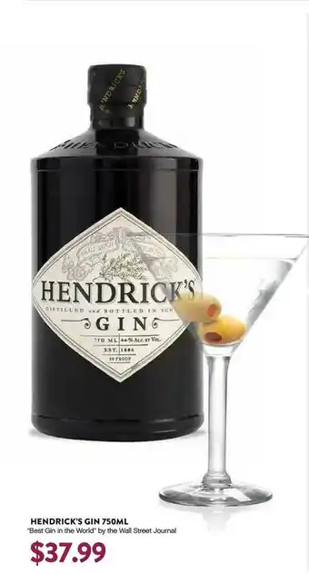 Plum Market Hendrick's Gin offer