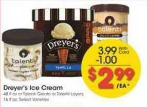 Ralphs Dreyer's Ice Cream offer