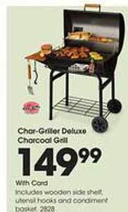 Kroger Char-griller Deluxe Charcoal Grill offer