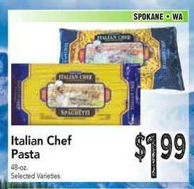 Rosauers Italian Chef Pasta offer