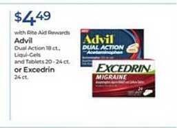 Rite Aid Advil Or Excedrin offer