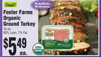 Rosauers Foster Farms Organic Ground Turkey offer
