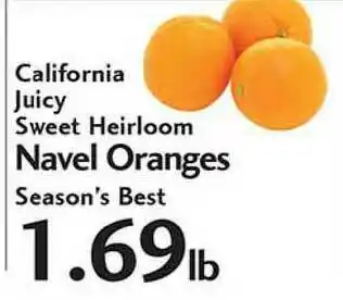 Sunset Foods Caifornia Juicy Sweet Heirloom Havel Oranges offer