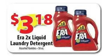 Wholesale Food Outlet Era 2x Liquid Laundry Detergent offer
