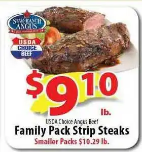 Wholesale Food Outlet Family Pack Strip Steaks offer