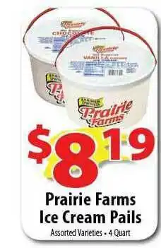 Wholesale Food Outlet Prairie Farms Ice Cream Pails offer
