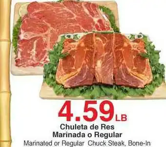 Chuleta De Res Marinada O Regular