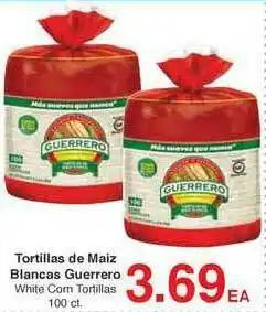 Tortilla De Maiz Blancas Guerrero