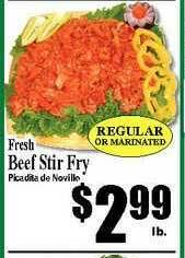 Baja Ranch Beef Stir Fry offer