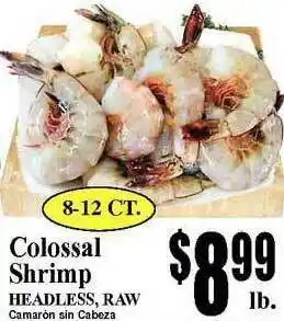Baja Ranch Colossal Shrimp Headless, Raw offer