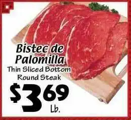 El Ahorro Bistec De Palomilla Thin Sliced Bottom Round Steak offer