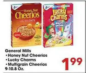 Fairplay General Mills, Honey Nut Cheerios, Lucky Charms, Multigrain Cheerios offer